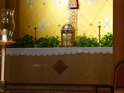 High altar and tabernacle.