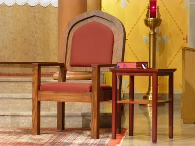Celebrant's chair.