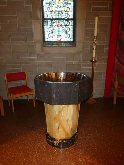 Baptismal font.