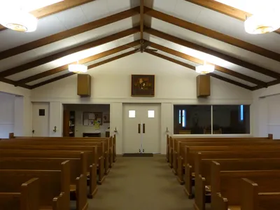 Back of the church.