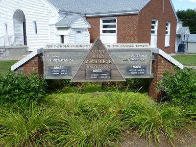 Church sign.