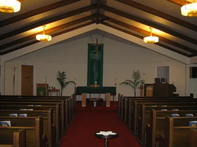 Sanctuary prior to redecoration.