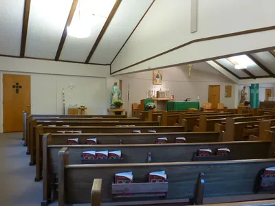 From back left corner.