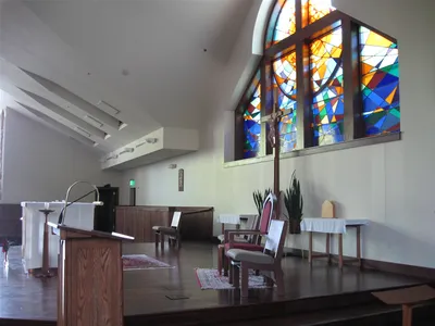 Sanctuary seen from right.