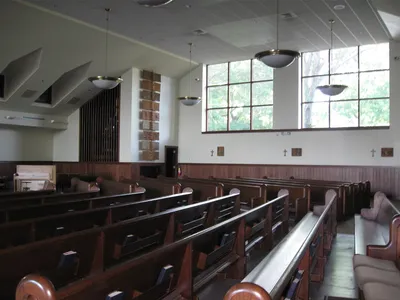 Right side of church.