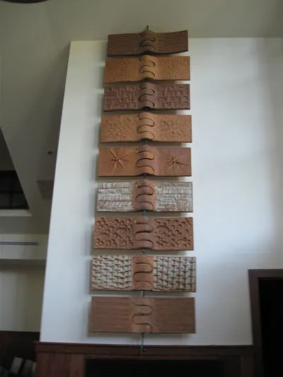 Ceramic sculpture.