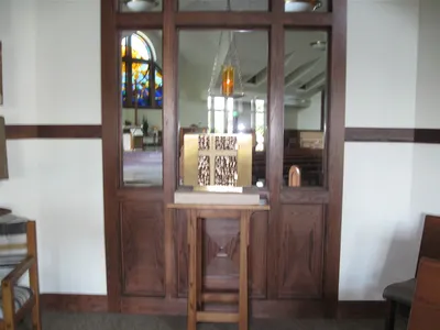 Tabernacle, as seen from the chapel.