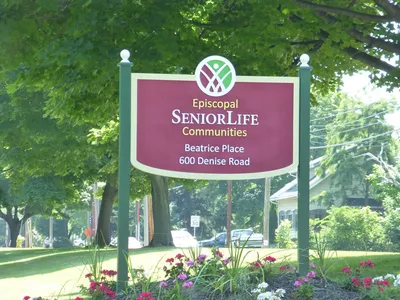 New sign for the residences.