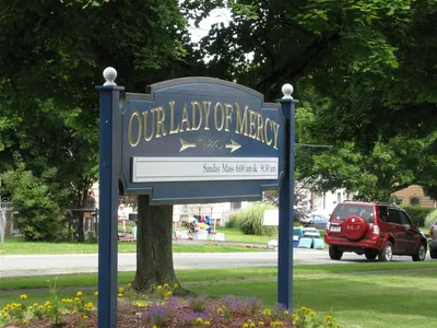 Church sign.