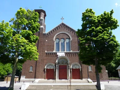 Front of the church.