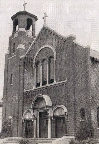 Exterior, 1939 Source: Catholic Courier Golden Jubilee Edition, 1889-1939