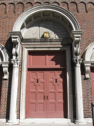 Front door.