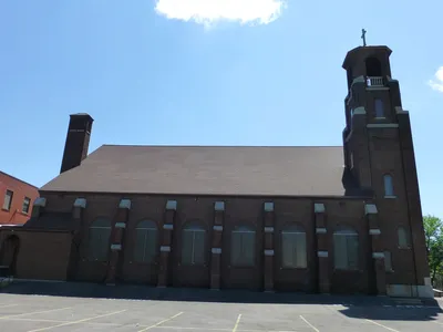 Right side of church.