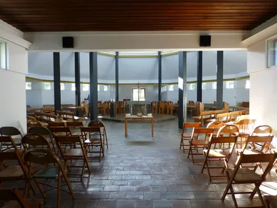 Inside the chapel.