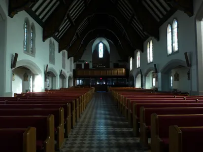Back of the church.