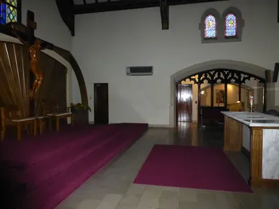Sanctuary seen from left.