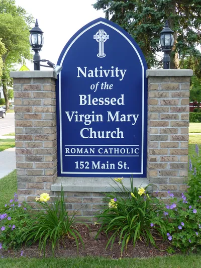 Church sign.
