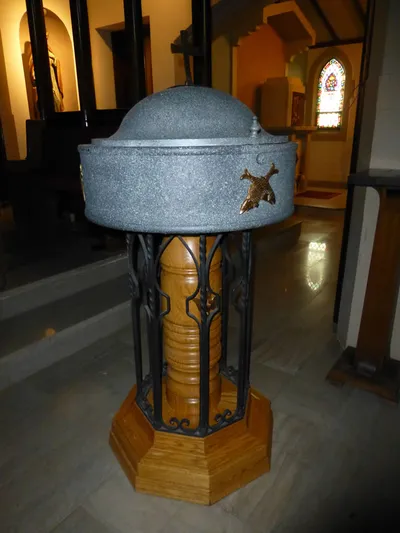 Baptismal font.