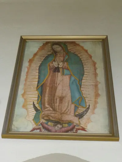 Our Lady of Guadelupe painting.