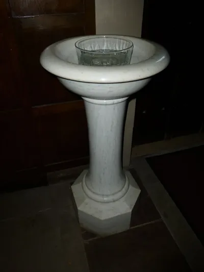 Baptismal font.