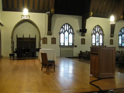 Sanctuary seen from left.