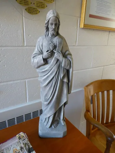Sacred heart statue.
