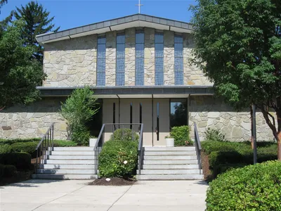 Front of the church.