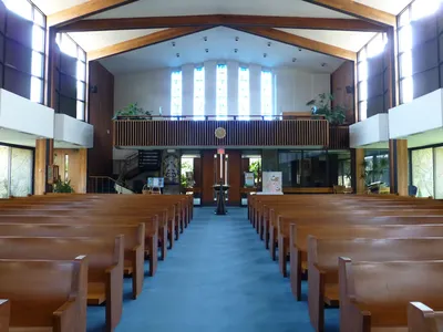 Back of the church.