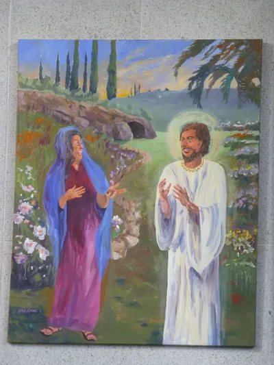 Left painting.