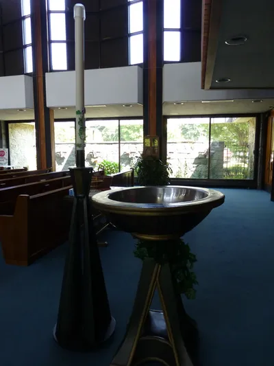 Baptismal font.