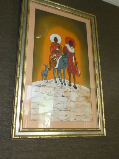 Painting in the crying room.
