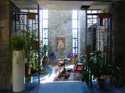 Inside the bell tower.