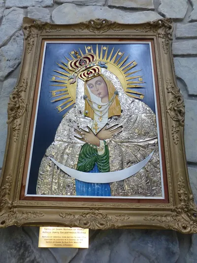 Gates of Dawn - Mother of Mercy icon. Replica of famous Lithuanian icon.