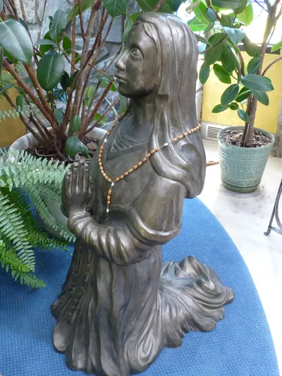 St. Bernadette statue.
