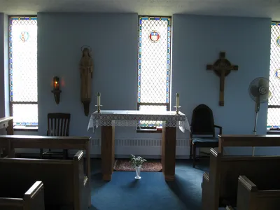 Inside the chapel.