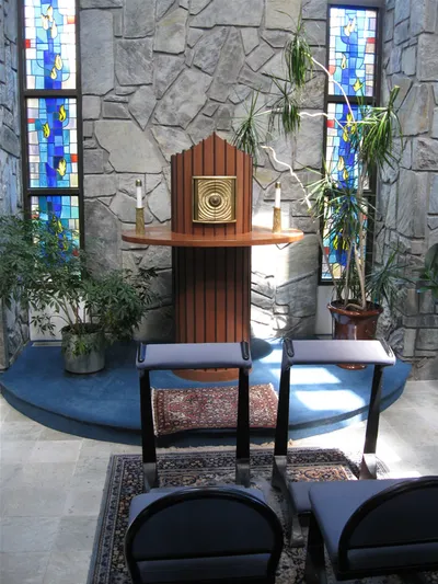 Tabernacle was located in the base of the bell tower.
