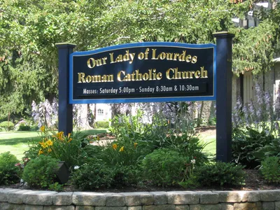 Church sign.
