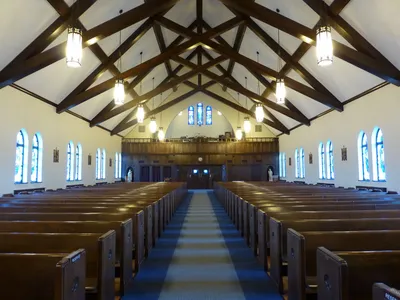 Back of the church.