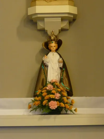 Infant of Prague statue.