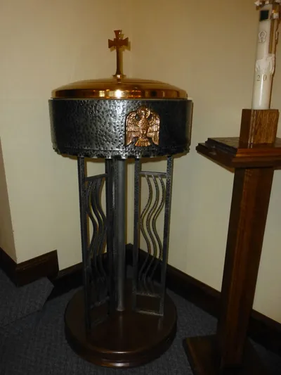 Baptismal font.