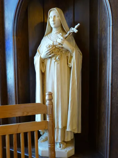 St. Theresa statue.