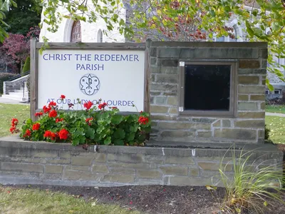 Church sign.