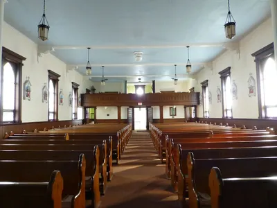 Back of the church.
