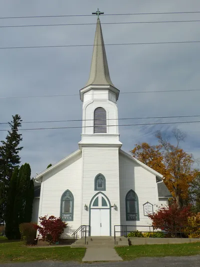 Front of the church.
