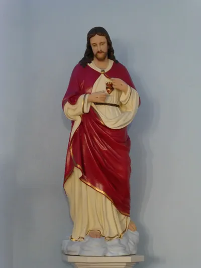 Sacred heart statue.