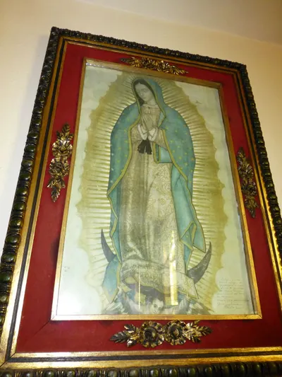 Our Lady of Guadelupe painting.