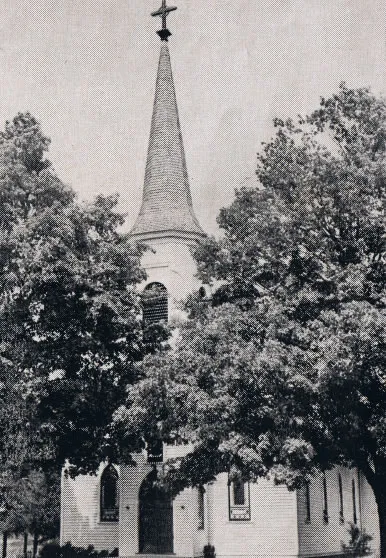Exterior of church, 1939. Source: Catholic Courier Golden Jubilee Edition: 1889-1939