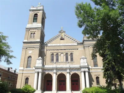Front of the church.