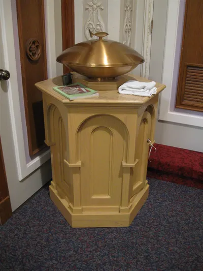 Baptismal font.