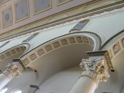 Intricate details in the arches.